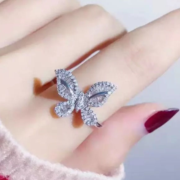 Sterling silver butterfly ring - Picture 3 of 5